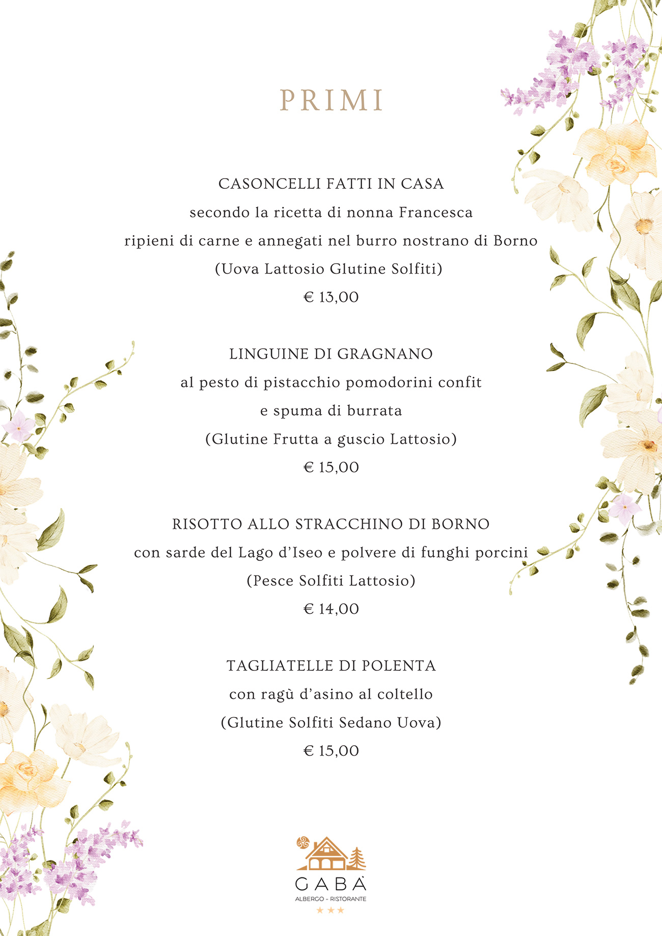 Primi piatti